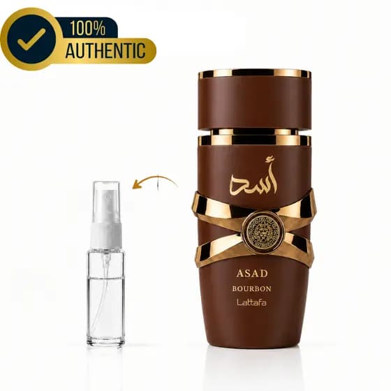 Perfume Árabe Asad Bourbon Lattafa Original | Intenso, Amadeirado Licoroso, Alta Fixação