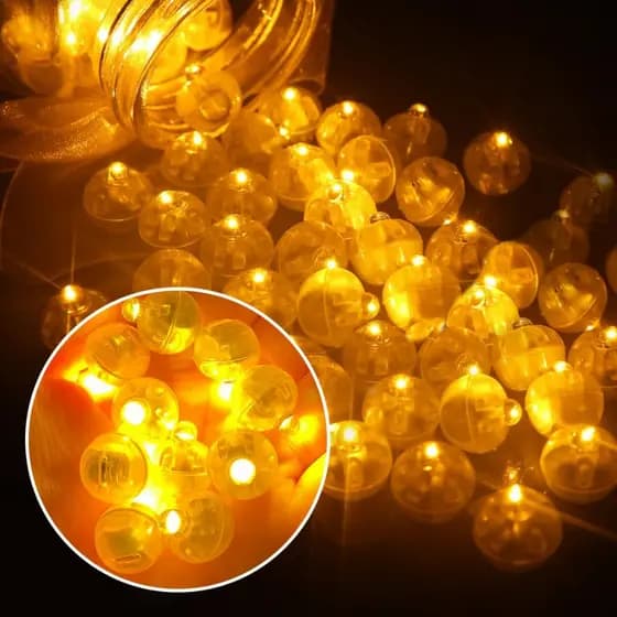 30/50pcs Mini Luzes De Balão Led Decoração De Festa De Aniversário