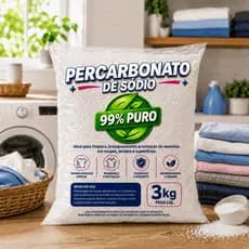Percarbonato De Sódio 1kg 2kg 3 kg Oxigênio Ativo Tira Mancha Clareador Sem Cloro Multiuso