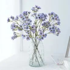 3 pontas/grupo flores artificiais de seda córnula flores artificiais decoração de plantas artificiais flores decoração d