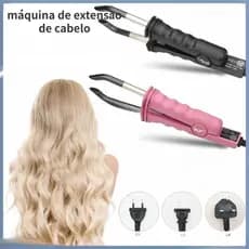 Para Pinça de Queratina para Cabelos Aplicados Pinça de Queratina de Ponta Grande e Lisa Bivolt