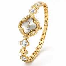 Relógio Feminino Pulseira Bracelete Cristal Strass Luxo Dourado Prata Rosé Presente Elegante Premium