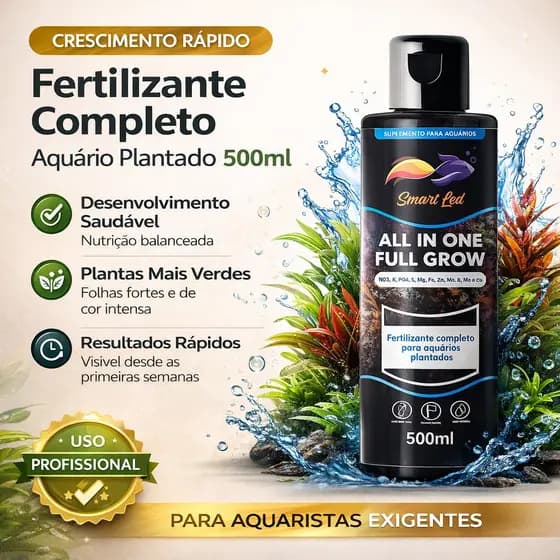 Fertilizante Aquático Completo para Plantas Aquáticas 500ml