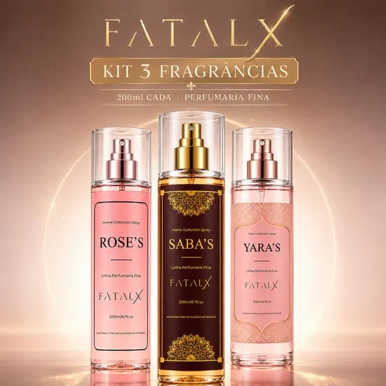 KIT 3 BODY SPLASH FEMININO IMPORTADO