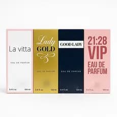 KIT COM 4 PERFUMES FEMININO, 100ML CADA