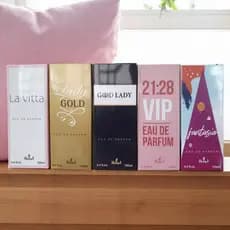 KIT COM 5 PERFUMES FEMININO 100ML CADA FRAGRANCIA IMPORTADA