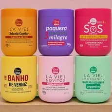 Combo completo 6 unidades 500g cada – Força, Brilho, Redução, Reconstrução, Hidratação, Anti Frizz, Força, Maciez