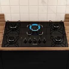 Combo Inteligente: Balcão Kaik Móveis + Cooktop Essencial 5 Bocas