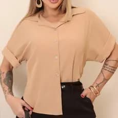 Blusa Camisa Feminina Duna Premium Elegante Luxo Morcego Moda Evangélica Inverno Casual Social