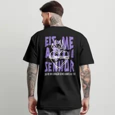 camisa Camiseta Jesus Oversized Streetwear Masculina Feminina camisa 100% Algodão Eis-me aqui Senhor