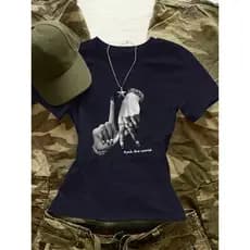 Camiseta T-shirt Feminina Gótica Dark Aesthetic Y2k Premium Algodão