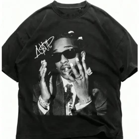 Camiseta Vintage Streetwear 90s Slim Antony Algodão Y2k Premium