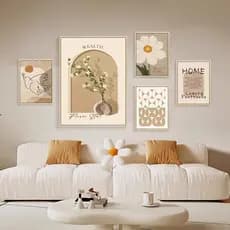Quadros decorativos Pintura moderna simples Linhas populares Sala de estar Quarto Decoração de parede