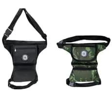 Pochete Cartucheira De Perna, Motoboy, Camping,pesca Paintball Camuflada e Preta