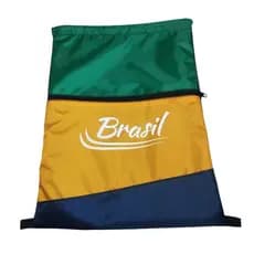 kit 20 Bolsa Sacola Mochila Brasil de Academia Lazer Impermeável Gym Bag unissex