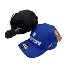 Boné Nacional Senna Retrô Fórmula 1 Mega Promoção F1 Ajustável na cor azul e preto,unissex..