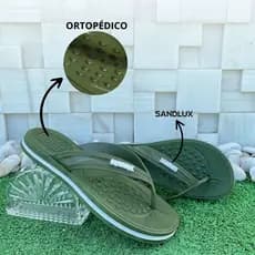 Chinelo Sandália Feminina Ortopédica Sandlux Confortável Antiderrapante, Leve Moderno Estiloso