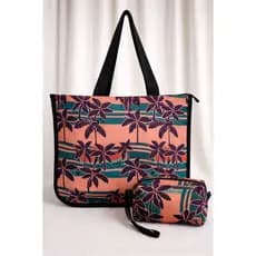 Kit Bolsa Feminina Sacola Tote Verão Necessaire Grande