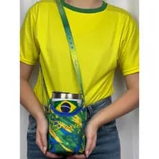Bolsa Unissex Porta Copos Alça Regulável Brasil Verão