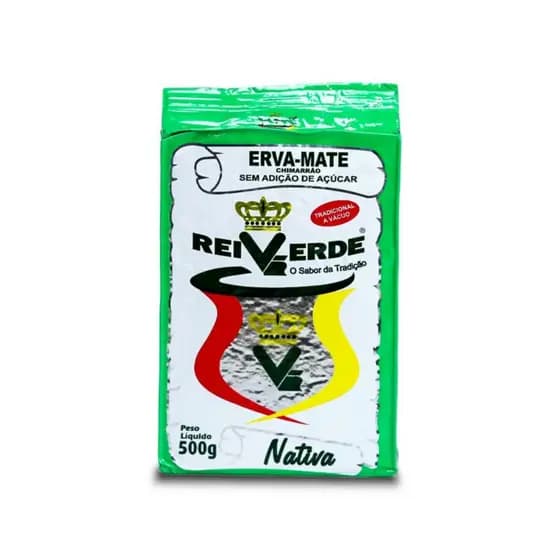 Erva Mate Tradicional Nativa à Vacuo Rei Verde 500g