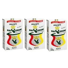 Kit 3 Erva Mate Linha Nobre à Vacuo Rei Verde 500g