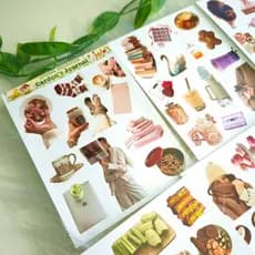 150+ Adesivos Stickers Aesthetic Girl Pinterest Para Journal Scrapbook Diário Agenda Planner