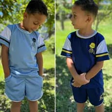 Conjunto Infantil Menino Blogueirinho Conjunto Masculino juvenil Verão Estiloso 4 ao 14 anos Dry-Fit