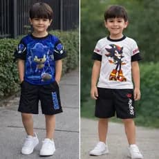 Conjunto de Menino estiloso Conjunto de Personagem Masculino Verão