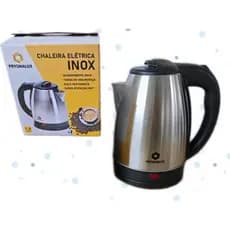 Chaleira Elétrica Inox 1,8L - 110V/220V - Ferve Rápido - Desligamento Automático - Unitermi Atacama