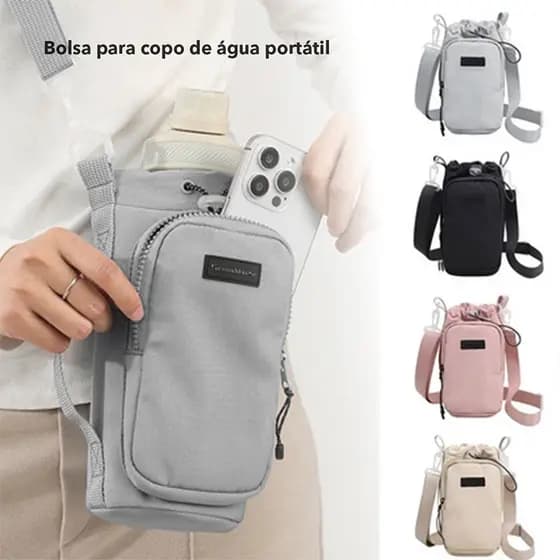 Bolsa Transversal Ar Livre Para Garrafa de Água Ideal para Aventuras Bosco.Loja