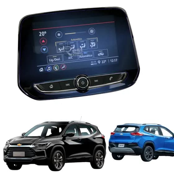 Película Protetora Multimídia Chevrolet Tracker e Onix  2019 2020 2021 2022 2023 2024 2025