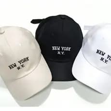 Boné Nova York Aba curva Ajustável masculino e feminino
