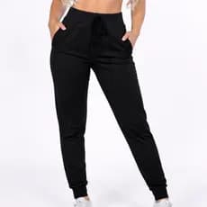 Calça Feminina Moletom Tradicional Cordão Ajústavel Peluciada Com Punho