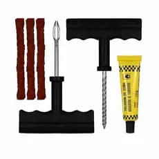 Kit Reparo Pneu Sem Câmara Carro Moto Remendo Macarrão 6 Peças