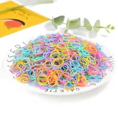 Kit 1200 Elástico De Cabelo Silicone Colorido