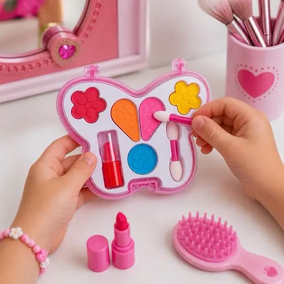 Kit Maquiagem Infantil para Boneca Grande Completo Faz de Conta Sortido (G)