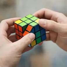 Cubo Mágico 3x3 Tradicional Quebra-Cabeça Educativo de Plástico