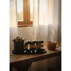 Decoração Sala quarto Escritório Ore e Confie Vaso Suculenta Moderno Minimalista