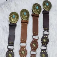 Cinto Boho Country Para Festa Mulheres Com FashionAcessório, Novo Estilo 5CM Largura绿松古铜7圈+6椭