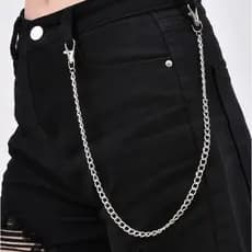 Daiana Moda Corrente de calça minimalista单层链