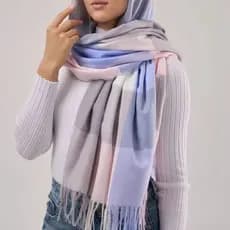 Cachecol Lenço de caxemira e inverno xale feminino de cor sólida cachecol de borla de uso duplo正方形围巾