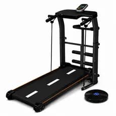 Esteira Mecânica de Caminhada Dobrável Silenciosa Residencial Compacta Fitness com Display 120kg