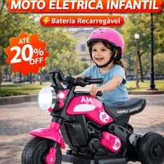 Mini Moto Infantil Eletrica Cor Rosa Veiculo Motorizado Aniversário passeio Diversão Segura Para Meninas presente praça