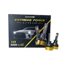 Par Lampada Ultra Led Extreme Force Code 8000k - H1 Code