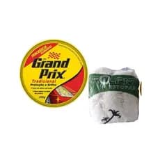 Kit Polimento Automotivo Cera Grand Prix + Estopa 150g