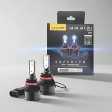 Kit Super Led Encaixe H8 H9 H11 H16 8000k 12v Par