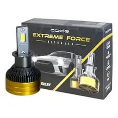 Par De Lampada Ultra Led Tech One Extreme Force 8000k H18/H7 12 24v