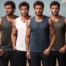 Kit 4 Regatas Masculina Lisa Academia Treino Casual Confortável