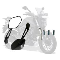 RETROVISOR BAJAJ 400 DOMINAR ROSCA HONDA YAMAHA SUZUKI DAFRA UNIVERSAL PREMIUM