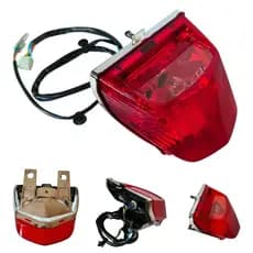 Lanterna Traseira Pop 110i 2016 a 2025 Completo Com Chicote Lampada Vermelha
